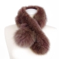 Mobile Preview: Fox Fur Collar, redbrown