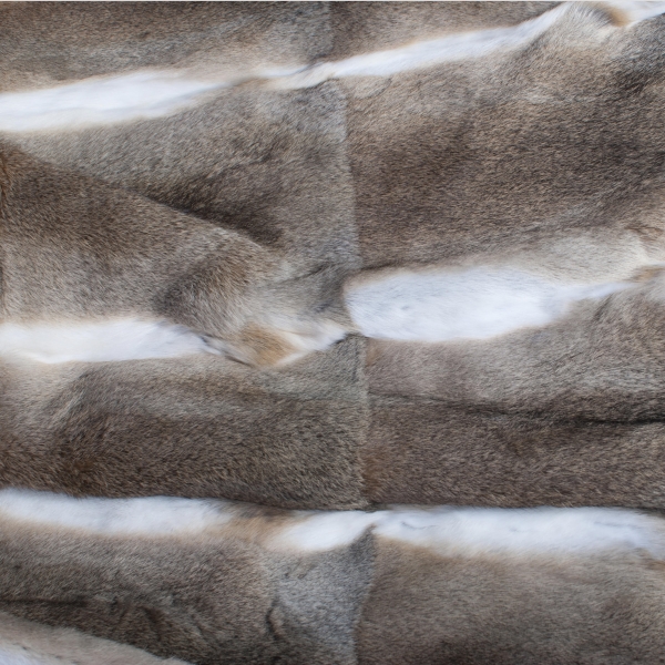 Long-haired Rabbit Fur Blanket Selvatico